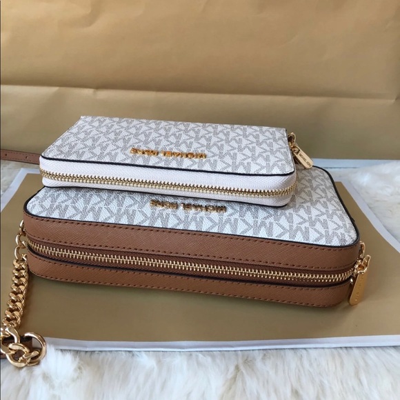🌹Michael Kors Jet Set Crossbody Vanilla Set 🌹 - Picture 8 of 8